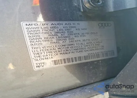 2017 Audi Q7 Premium Plus z USA, uszkodzony, nr VIN WA1LAAF76HD034432